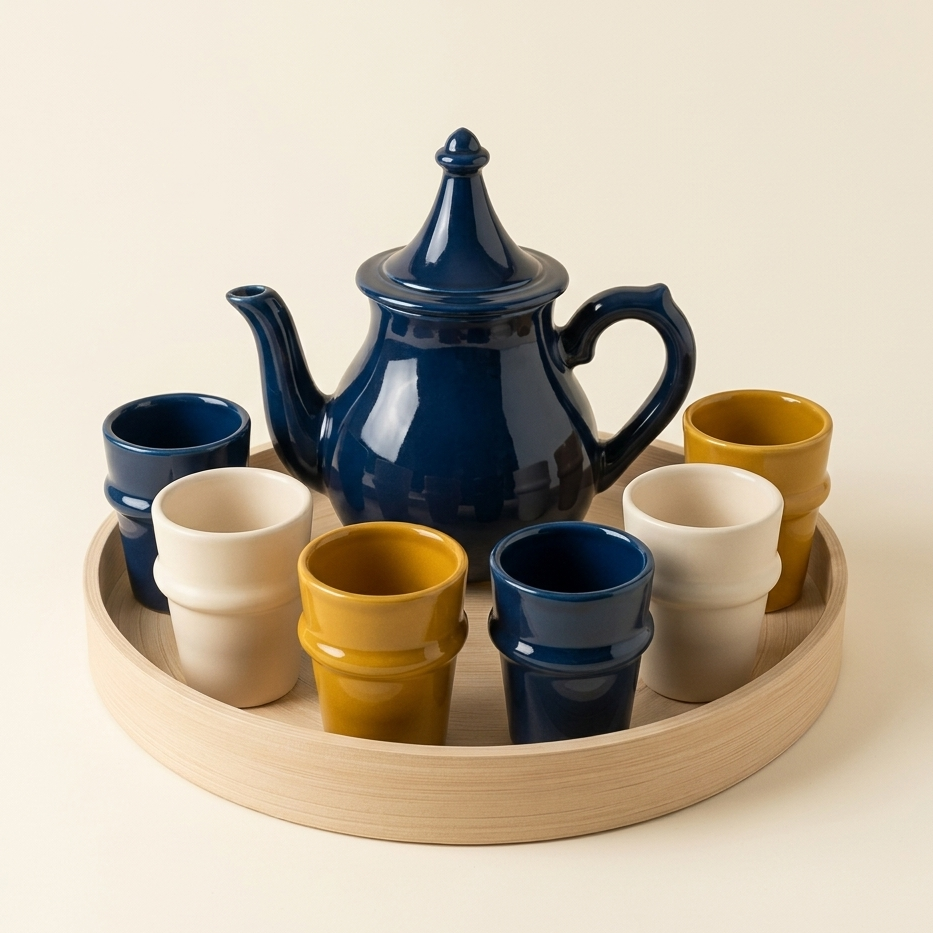 Kit Plateau Thé Beldi "La Nuit de Fès" | MAISON KSAR